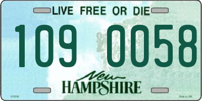 NH license plate 1090058