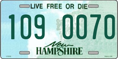 NH license plate 1090070