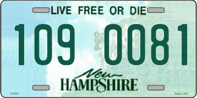 NH license plate 1090081
