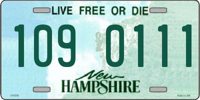 NH license plate 1090111