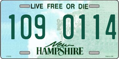NH license plate 1090114