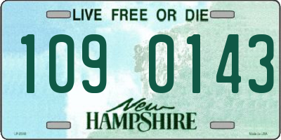 NH license plate 1090143