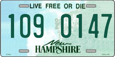NH license plate 1090147