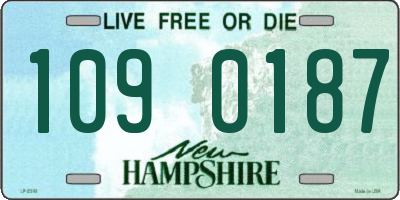 NH license plate 1090187