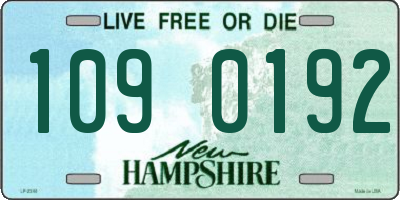 NH license plate 1090192
