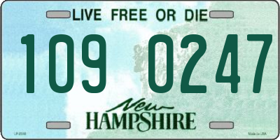 NH license plate 1090247