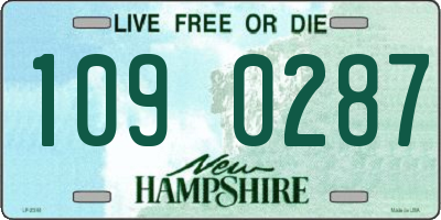 NH license plate 1090287