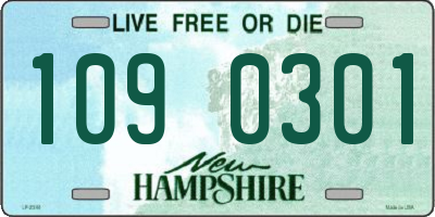 NH license plate 1090301