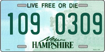 NH license plate 1090309