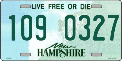 NH license plate 1090327