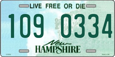 NH license plate 1090334
