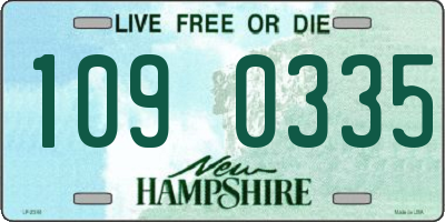 NH license plate 1090335