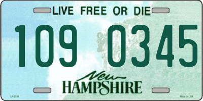 NH license plate 1090345