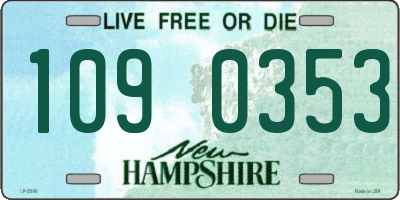 NH license plate 1090353