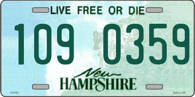 NH license plate 1090359