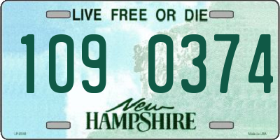 NH license plate 1090374