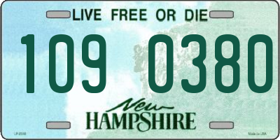 NH license plate 1090380