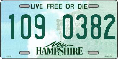 NH license plate 1090382