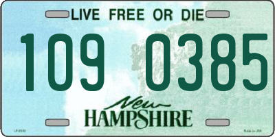 NH license plate 1090385