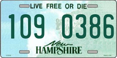 NH license plate 1090386