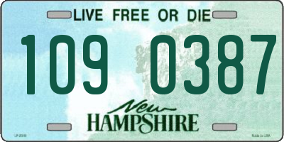 NH license plate 1090387