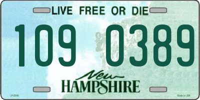 NH license plate 1090389