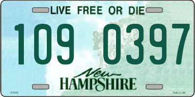 NH license plate 1090397