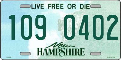 NH license plate 1090402