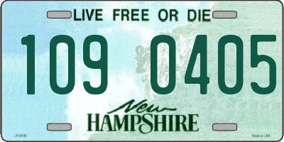 NH license plate 1090405