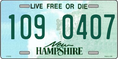 NH license plate 1090407