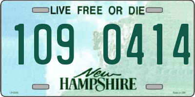 NH license plate 1090414