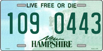 NH license plate 1090443