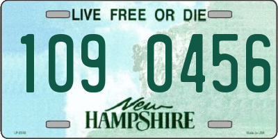 NH license plate 1090456
