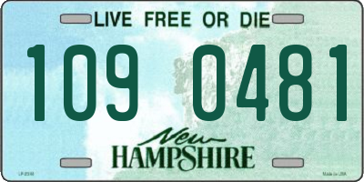 NH license plate 1090481