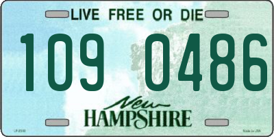 NH license plate 1090486