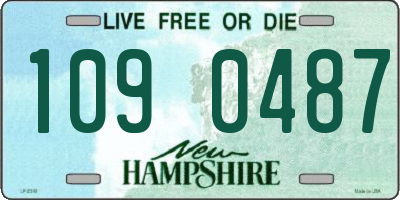 NH license plate 1090487