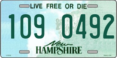 NH license plate 1090492