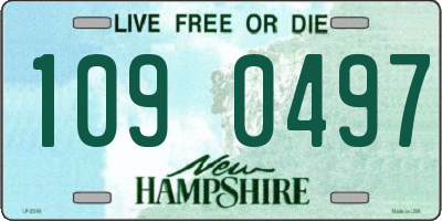 NH license plate 1090497
