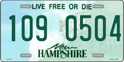 NH license plate 1090504