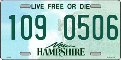 NH license plate 1090506