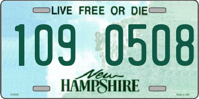 NH license plate 1090508