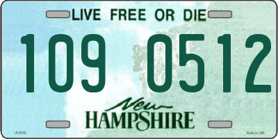 NH license plate 1090512