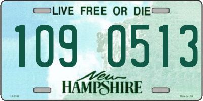 NH license plate 1090513