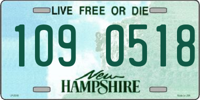 NH license plate 1090518