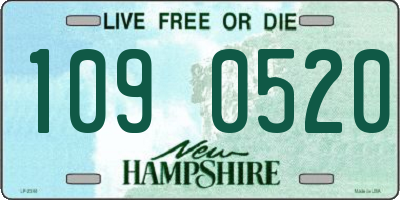 NH license plate 1090520