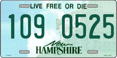 NH license plate 1090525