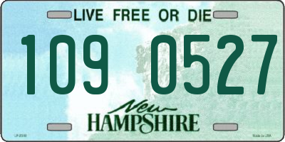NH license plate 1090527