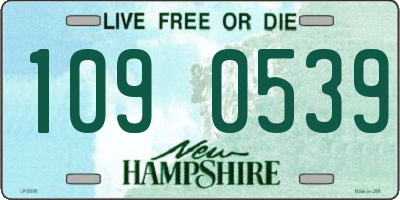 NH license plate 1090539