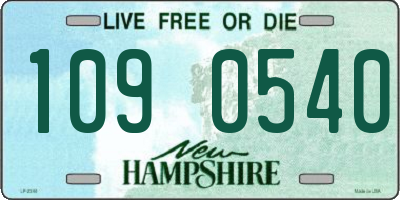 NH license plate 1090540
