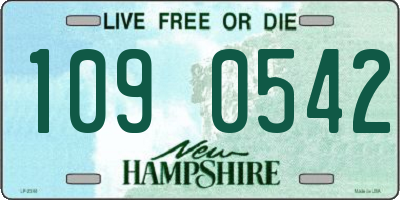 NH license plate 1090542
